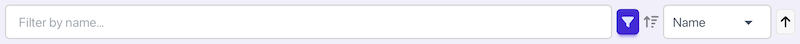 Search and Sort Bar